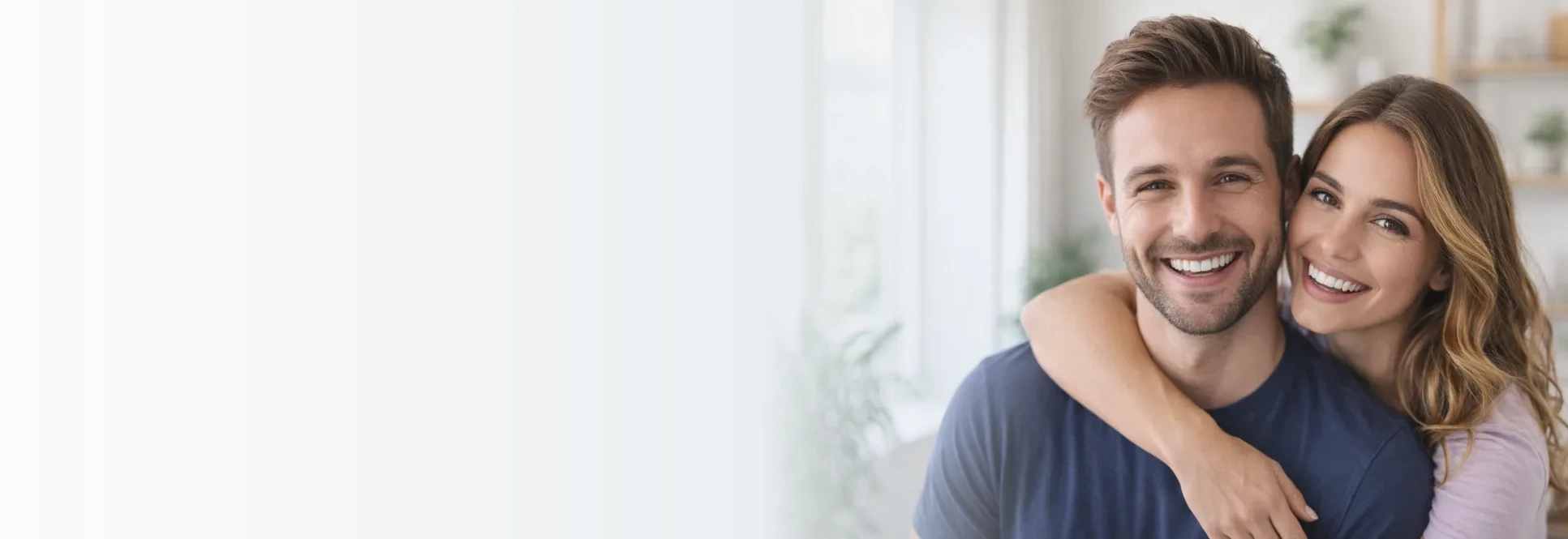 Attractive couple with beautiful smile — Cosmetic Dentistry at PermaSmile! in Ottawa