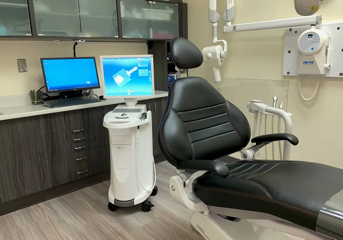 A treatment room at PermaSmile! in downtown Ottawa
